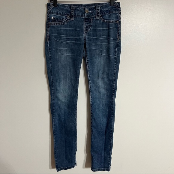 MAURICES DARK WASH DENIM PULL-ON JEGGING JEANS WOMENS SIZE SMALL REGULAR - Picture 1 of 10